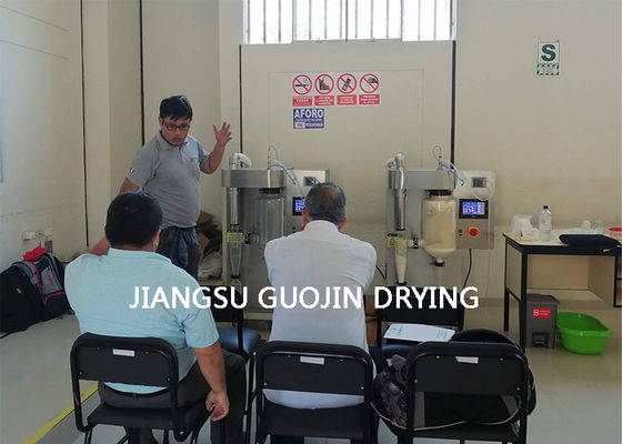 Type sec en verre de banc de pièce de l'acier inoxydable 304 dessiccateur de jet pour le lait en poudre